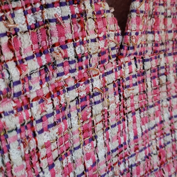 Pink Woven Vintage Inspired Mini Dress - Picture 5 of 11